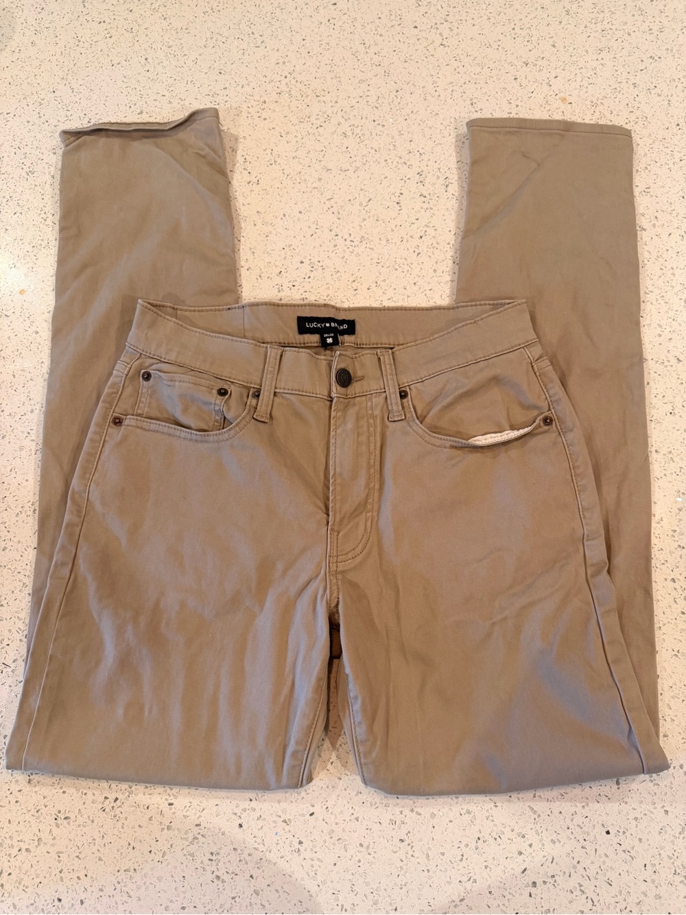 Lucky Brand Men’s Slim Straight Khaki Pants